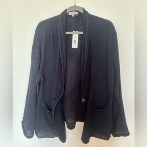 Blue gauzy loose fit Michael Stars blazer